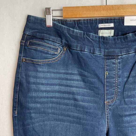 Westbound Womens The High Rise Skinny Jeans Dark Wash 16 Regular NWT - Picture 4 of 16